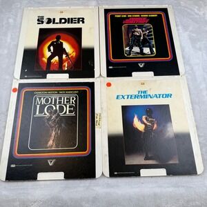 Vintage Vestron Video CED Capacitance Electronic Disc System Movies Lot of 4